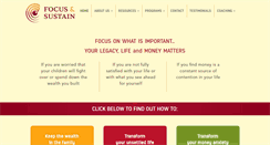 Desktop Screenshot of focusandsustain.com